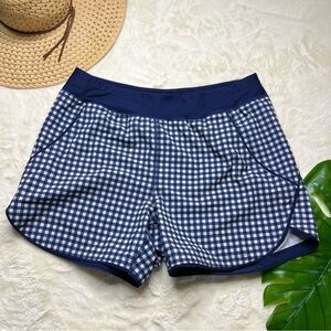 Lands' End Gingham Swim Shorts